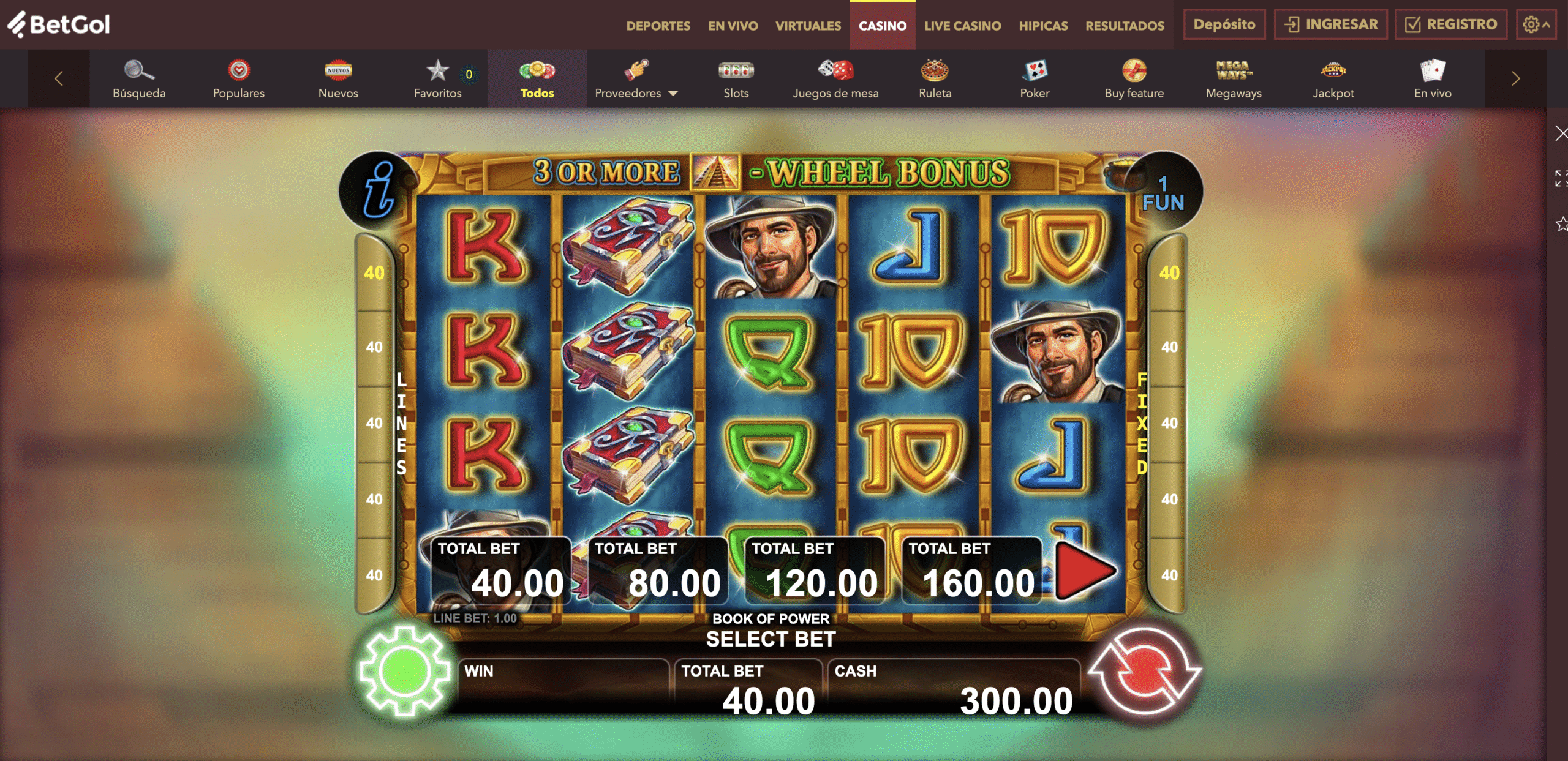 betgol casino book of ra slots