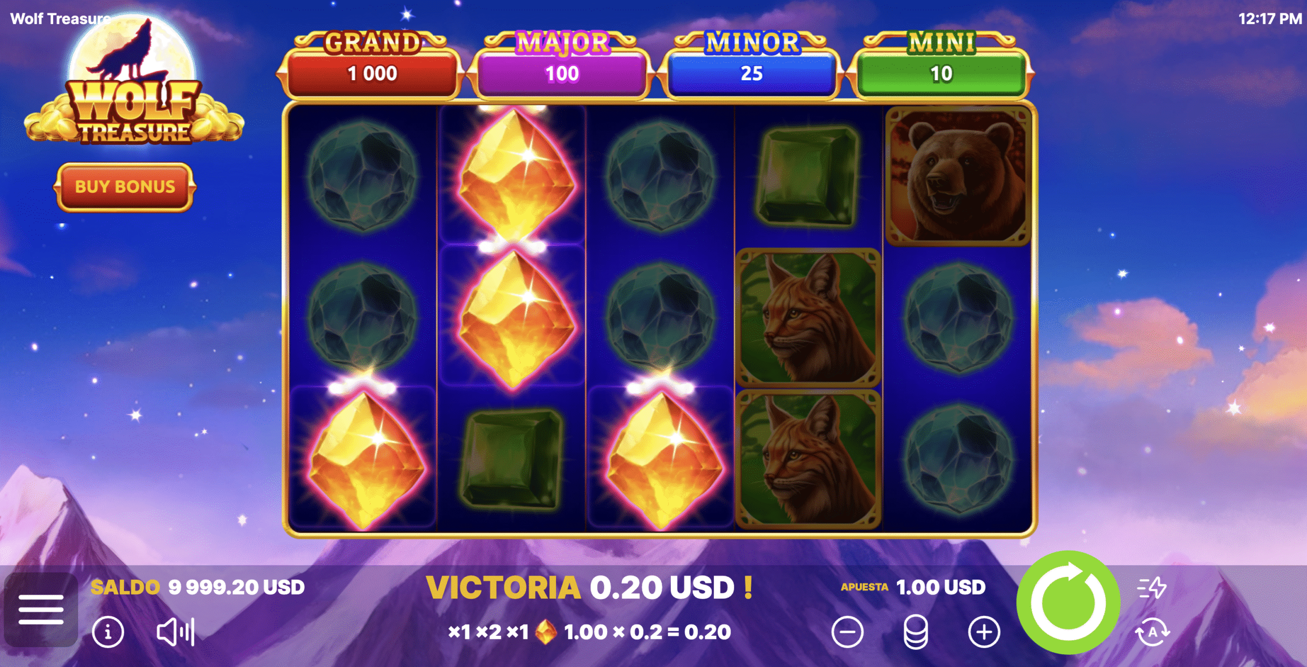 Wolf Gold: La Tragamonedas