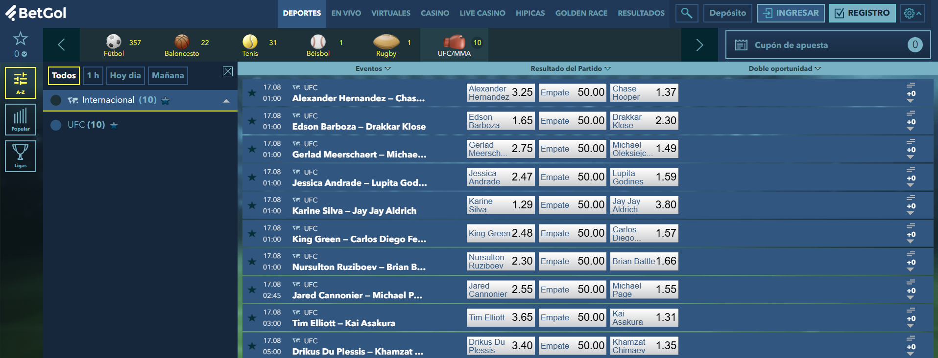 boxing bet con método
